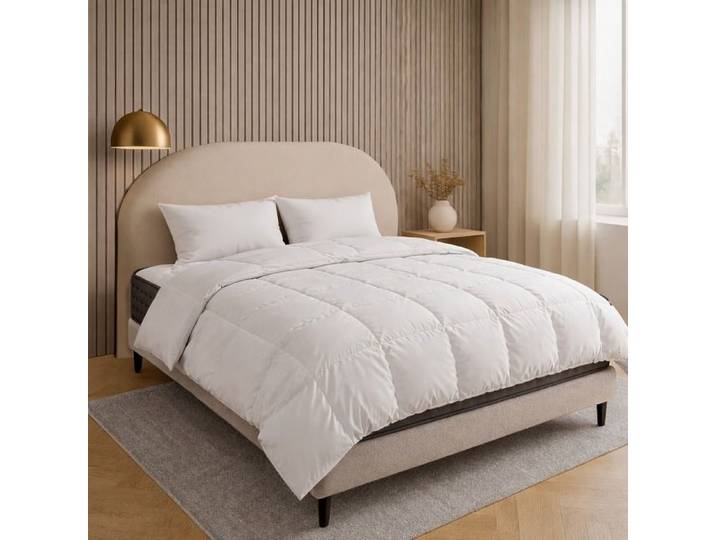 Matelas 140x200 cm Zen 20 cm mousse haute densité ferme face été/hiver + 2 oreillers + couette