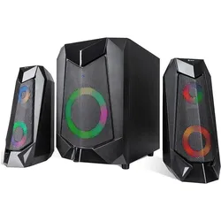 Tracer 2+1 Hi-Cube RGB Flow BT speakers, PC Lautsprecher, Schwarz