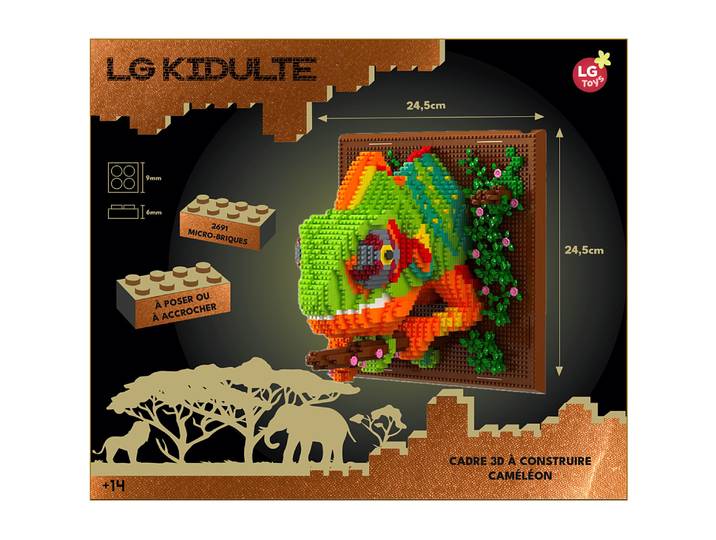 CADRE 3D À CONSTRUIRE CAMÉLÉON - 2691 pieces