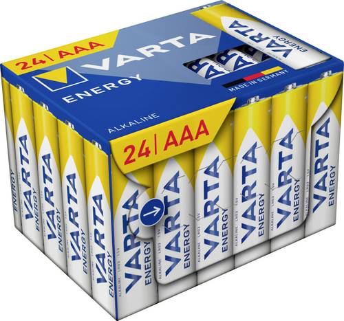 Varta Energy AAA Cube Pack24 Micro (AAA)-Batterie Alkali-Mangan 1.5V 24St.