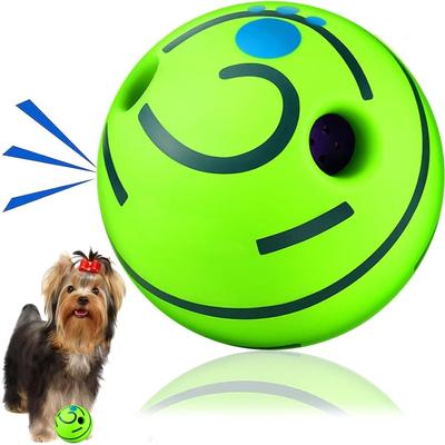 Uplifted Finds Glow in the Dark Giggle Ball For Dogs Interactive Sound Toy For Active Play & Attention 11cm