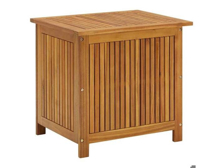 SALE 2026 Coffre de rangement extérieur Brun - Boîte de rangement de jardin 60x50x58cm Bois d'acacia solide 12 Kg 609329