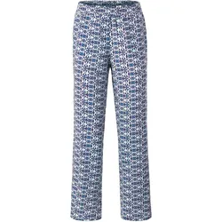 Tchibo - Hose mit Alloverprint - Damen - Gr. 34 - blau/print