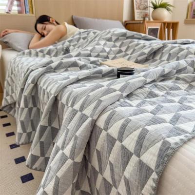 Uplift Picks 3 Layer Cotton Gauze Blanket Lightweight Pure Cotton Throw silver Pewter 150x200cm 1 Pc
