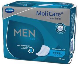 Molicare Pensos de Incontinência 4 Gotas Men Pad 14 un