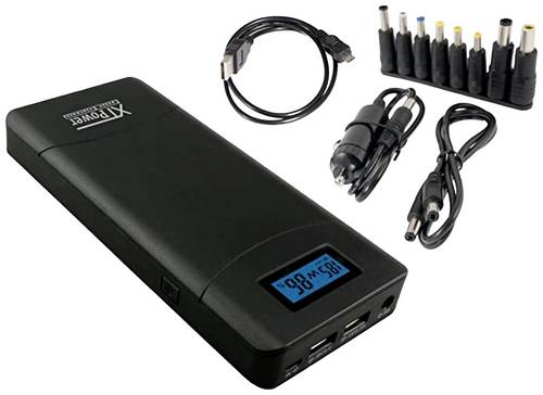 XTPower XT-20000 QC3 Powerbank 20100 mAh Li-Ion USB, DC-Buchse 3.5mm Schwarz Statusanzeige