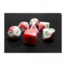 Dice4friends Würfelset - Strawberry Pink (7) 284733