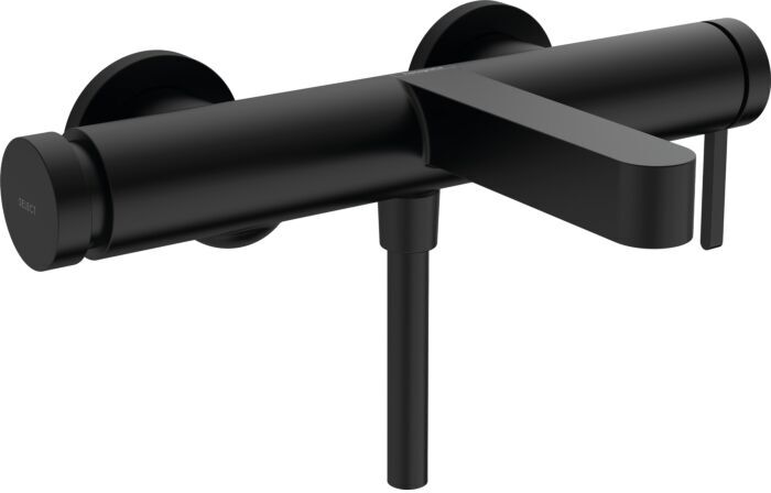 Hansgrohe Finoris Wannenarmatur 76420670 Aufputz, Ausladung 194mm, mattschwarz