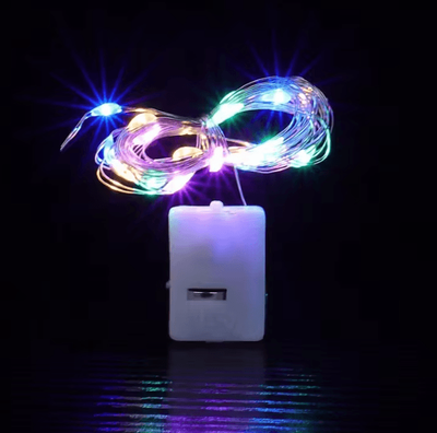 Inspire Curations Button Battery Fairy String Lights For Home And Wedding Decor multicolor 5pcs Lights 1m 10leds