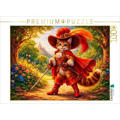 CALVENDO Puzzle Der gestiefelte Kater | 1000 Teile Lege-Größe 64x48cm Foto-Puzzle für glückliche Stunden