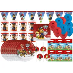Paw Patrol - Kindergeburtstags-Set (55-teilig)