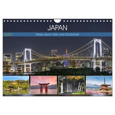 JAPAN Reise durch Zeit und Schönheit (Wandkalender 2027 DIN A4 quer), CALVENDO Monatskalender
