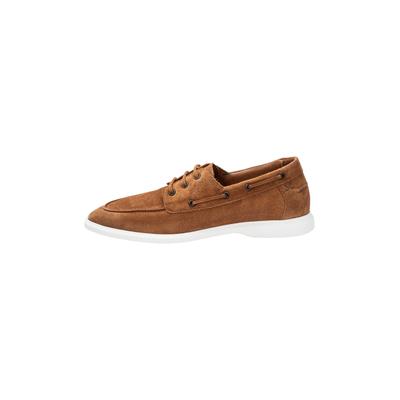 Bootsschuh LLOYD "STRIDE DECK", Herren, Gr. 7, braun (cognac), Leder, unifarben, Schuhe Bootsschuh, mit herausnehmbarem Fußbett