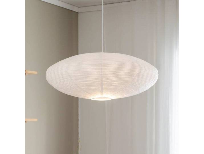 PR Home Hängelampe Yuni, dimmbar, weiß / opal, für Wohn- / Esszimmer, Papier / Lunolit / Lunopal, Skandinavisch, Pendelleuchte