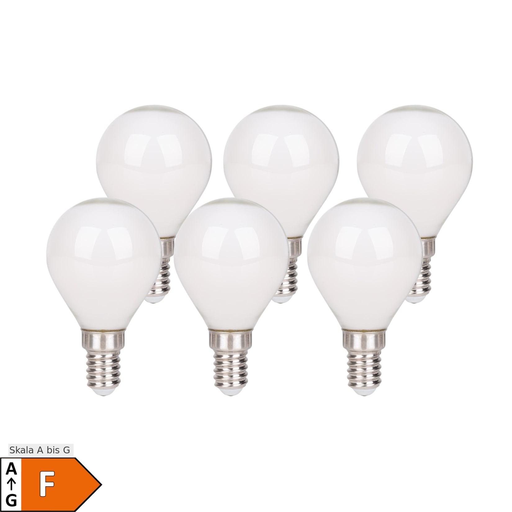Näve 6er-Set E14 LED Leuchtmittel "DAFFY" H: 7,7cm warmweiß