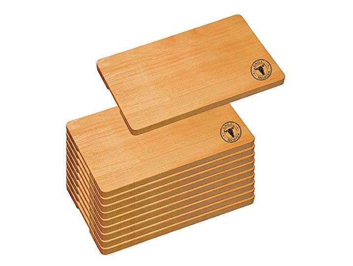 10er SET KESPER 8539061 Servierbrett / Schneidebrett Grillmeister 45 x 27 cm aus Buchenholz