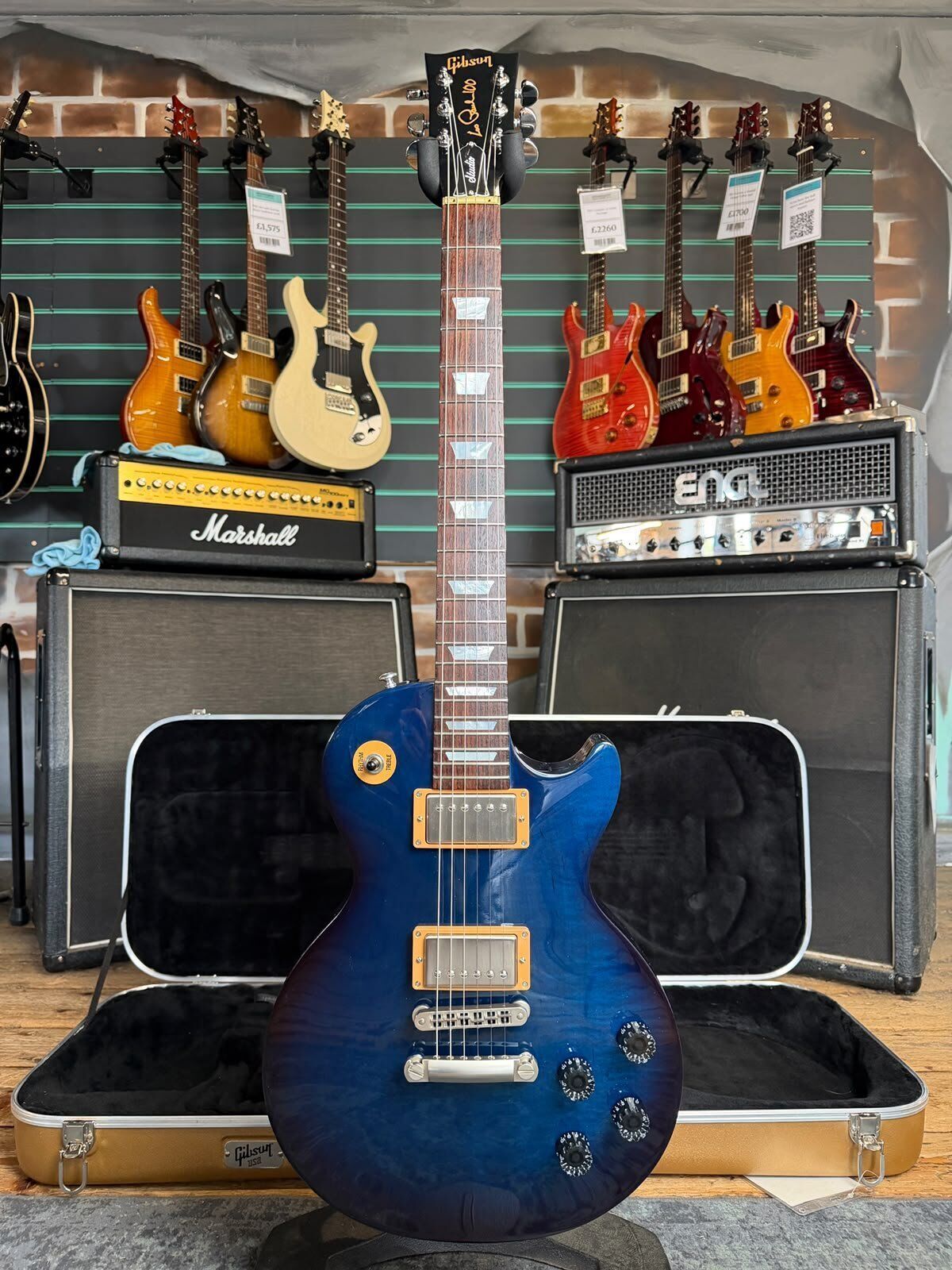 Gibson Les Paul '100' Studio Manhattan Midnight 2015 Electric Guitar   Original - Refurbished