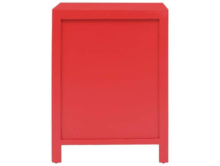 (Vente chaude)Table de chevet élégante(1 PCS)- SHELD - armoire de chevet - Pour chambre - Rouge 38x28x52cm Bois de Paulownia M858292