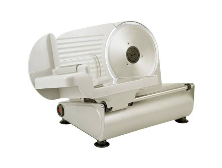 Silva-Homeline AS 520 Allesschneider, kräftige 150 Watt in hochwertiger Metallausführung, rostfreies Edelstahl Universalmesser, stufenlose Regelung (Schnittstärke 0-15 mm), Metallic-silber