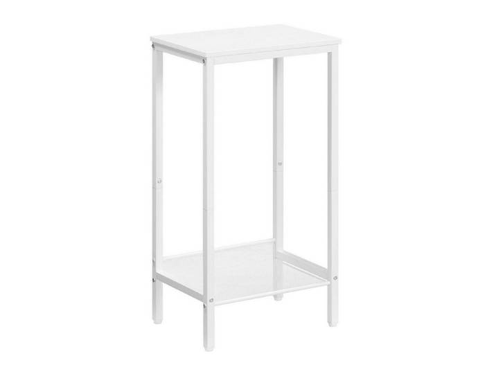 LuxusKollektion Beistelltisch Beistelltisch Hoch Weiß 38x28x73,5cm Industrie (1-St)