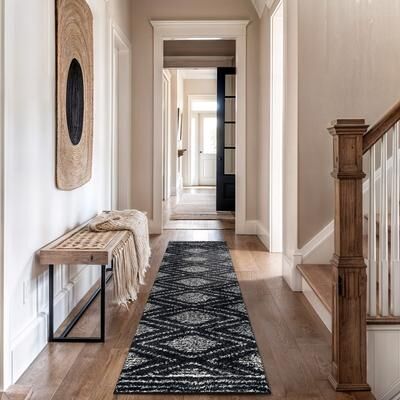World Rug Gallery Geometric Shag Area Rug