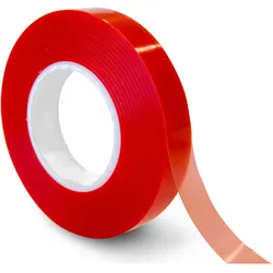 RS PRO, Klebeband, F40 Kunststoff-Klebeband doppelseitig, Rot, Stärke 0.2mm, 20mm x 50m (20 mm)