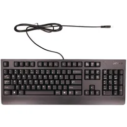 Lenovo Keyboard USB TRDTNL KB BK (Eng. Int., Kabelgebunden), Tastatur, Schwarz