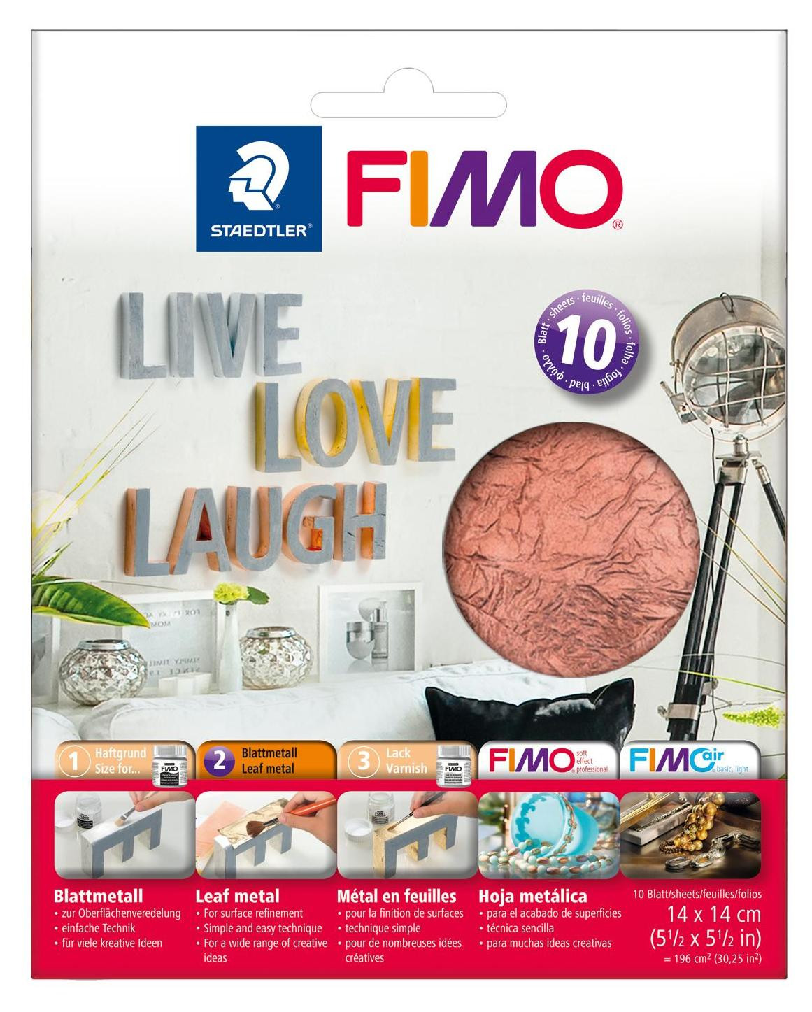 Staedtler Accessoires Fimo Blikmetaal Koper 10 stuks