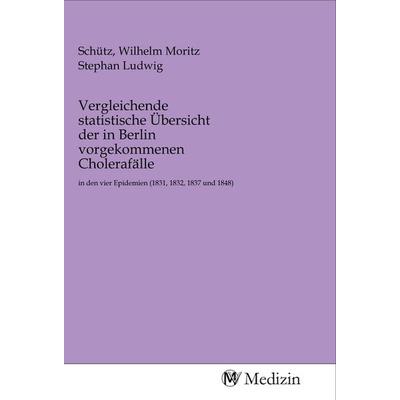 Vergleichende statistische Übersicht der in Berlin vorgekommenen Cholerafälle, Taschenbuch von , MV-Medizin, 978-3-96875-753-7