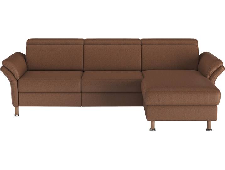 Ecksofa, Braun, 260x172 cm, Polyester, Mit Relaxfunktion, Klassisch, Home-affaire