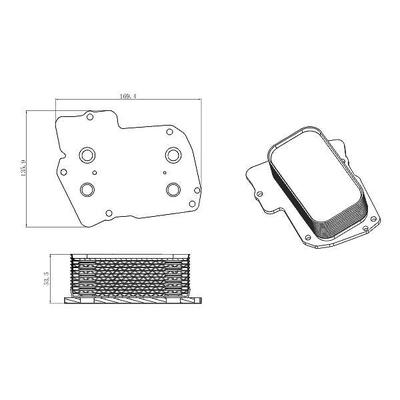 Nrf Ölkühler, Motoröl [Hersteller-Nr. 31826] für Chrysler