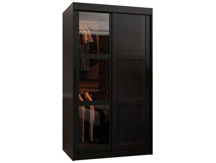 ABIKS MÖBEL Schwebetürenschrank DOME 3 Schlafzimmerschrank - mit Schiebetüren, Kleiderstange, Regalen
