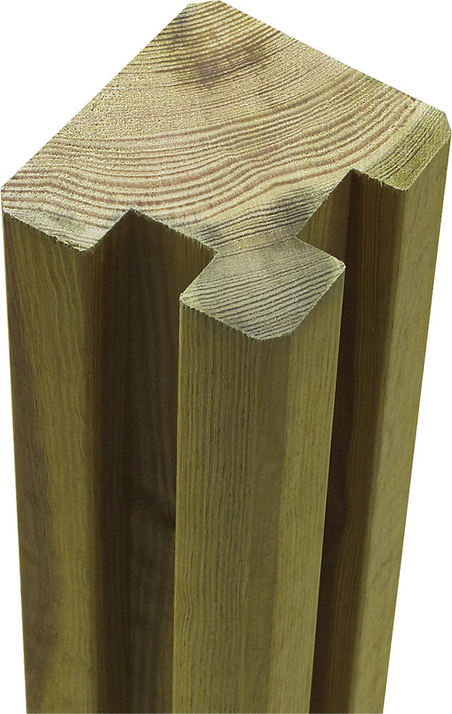 kaiserkraft Mülltonnenverkleidung Plank Profil, Holz, LxBxH 2940 x 970 x 1080 mm, natur