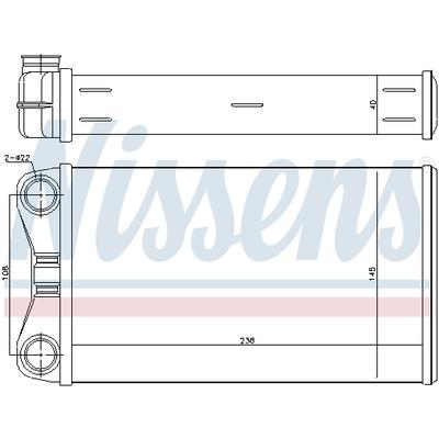 NISSENS Wärmetauscher, Innenraumheizung 70226 für SEAT