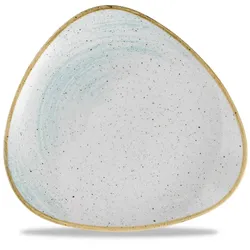 Churchill Stonecast Accents Duck Egg Blue Teller Dreieckig 26.5cm Stonecast
