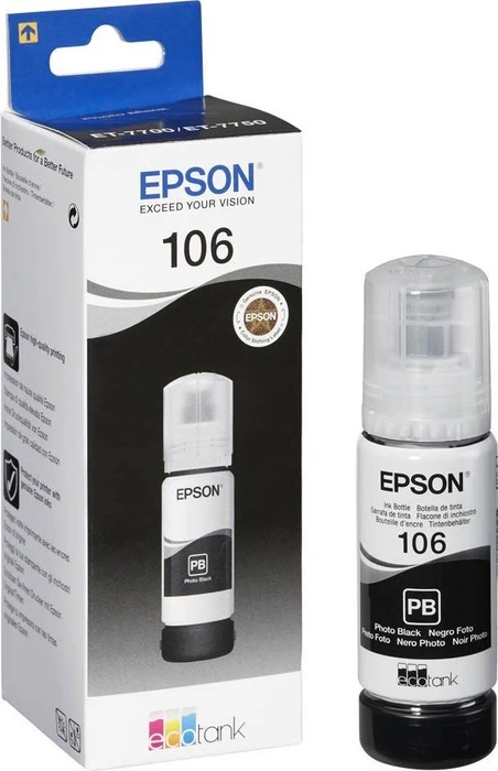 Epson 106 Eco Tank Foto Schwarz, 5000 Seiten