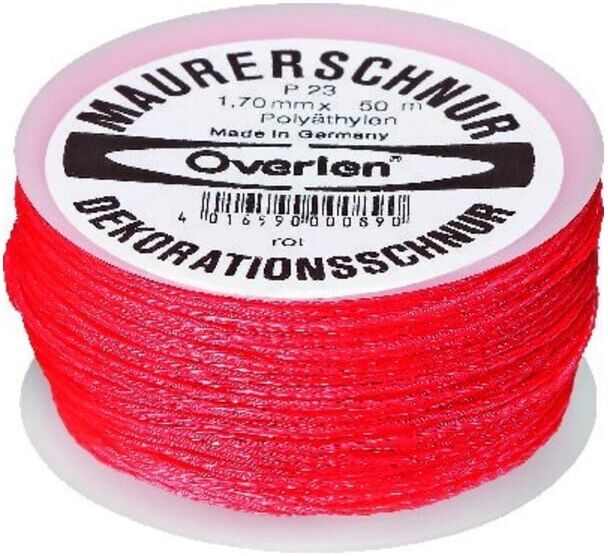 Overlen Maurerschnur PE 1,7mm 100m rot Overmann (002301700301000AA)