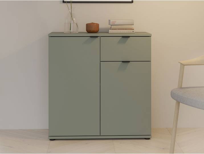GINNY Kommode II, Material Spanplatte, Salbei