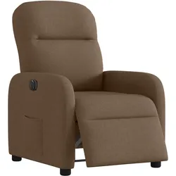 vidaXL Relaxsessel Elektrisch Braun Stoff