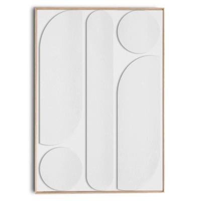 Wandbild REINDERS "Weißes abstraktes", weiß (farbe bild(er): weiß), B:70cm H:100cm T:3cm, Bilder, Schlafzimmer - Weiß - MDF - Abstrakt - 70x100 cm