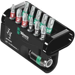 Wera Bitset Bit-Check 12 BiTorsion 1, 05057420001, 12-teilig, Kreuzschlitz, Torx