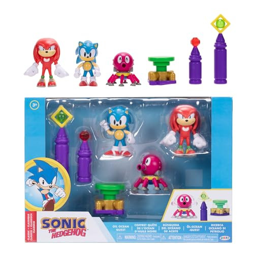 Jakks Pacific Sonic The Hedgehog Actiefiguur 2.5 inch Oil Ocean Diorama