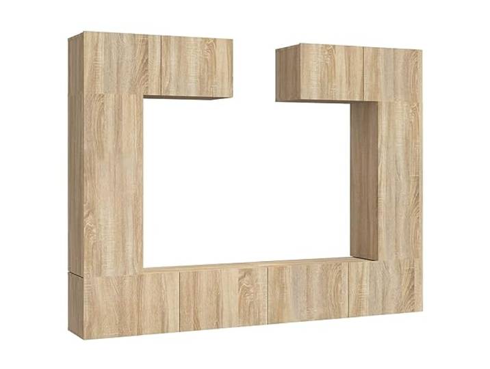 GHVBNMF 6-TLG. TV-Schrank Set Wandmontage Sonoma-Eiche Holzwerkstoff Flexibles 6-teiliges Lowboard-Set zur Wandmontage schafft Ordnung und modernen Stauraum im Wohnzimmer.