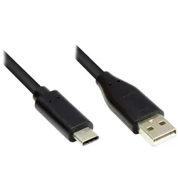 Alcasa GC-M0117 USB Kabel USB 2.0 1 m USB C Micro-USB A 0,48 Gbit/s Schwarz