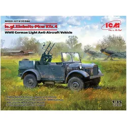 ICM le.gl.Einheitz-Pkw Kfz.4, WWII German Light Anti-Aircraft Vehicle