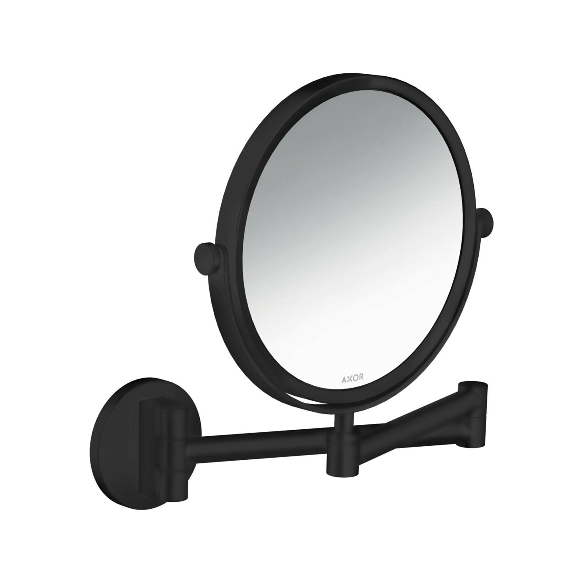 hansgrohe Rasierspiegel Axor Uni. Circular Wandmontage, mattschwarz (42849670)