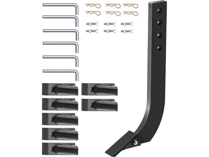 VEVOR 18'' Doosmesas Verticuteerschachten Tanden 4 Gaten Doosschraperas 6 Stuks