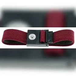 SAFEGUARD ESD-Armband, 3 mm Druckknopf, rot, 220 mm