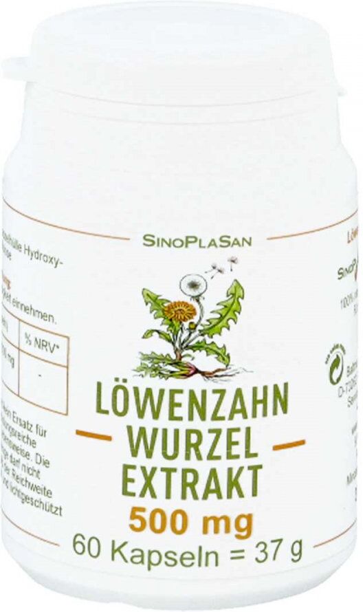 Löwenzahnwurzel-extrakt 500 mg Mono Kapseln 60stk