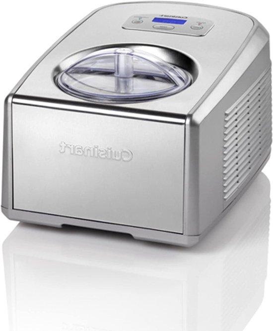 Eismaschine - Dessertzubereiter - Selbstgemachtes Eis - Professionelles Kompressorsystem - 1,5 Liter - Silber